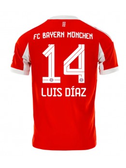 Billige Bayern Munich Luis Diaz #14 Hjemmedrakt 2025-26 Kortermet